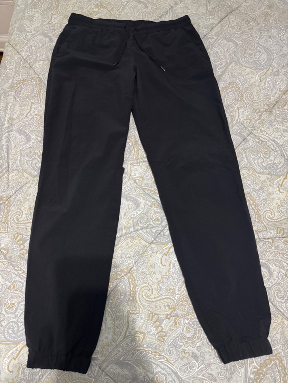 Uniqlo Black Athletic Drawstring Pants Size M Womens